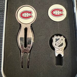 Montreal Canadiens NHL Tin Gift Box Set with Golf Accessories